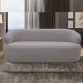 Sofá 3 Lugares Orgânico Sala de Estar Living 170cm Carmen F04 Veludo Cinza - Lyam Decor