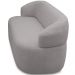 Sofá 3 Lugares Orgânico Sala de Estar Living 170cm Carmen F04 Veludo Cinza - Lyam Decor