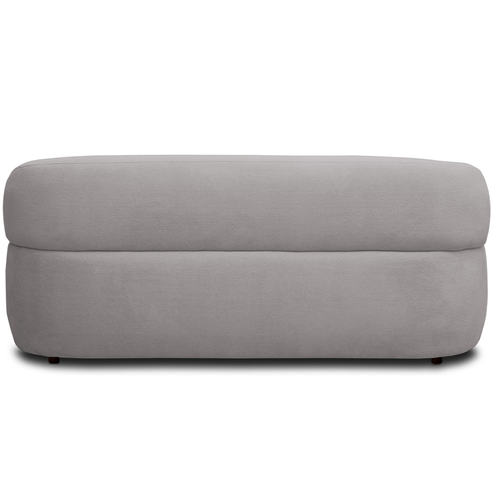 Sofá 3 Lugares Orgânico Sala de Estar Living 170cm Carmen F04 Veludo Cinza - Lyam Decor