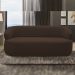 Sofá 3 Lugares Orgânico Sala de Estar Living 170cm Carmen F04 Veludo Marrom - Lyam Decor