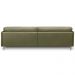 Sofá 3 Lugares Para Sala Living Industrial 210cm Romero L06 Couro Verde Musgo - Lyam Decor