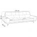 Sofá 3 Lugares Para Sala Living Industrial 216cm Cádis L06 Couro Marrom Escuro - Lyam Decor
