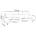 Sofá 3 Lugares Para Sala Living Industrial 236cm Cádis L06 Couro Marrom Escuro - Lyam Decor