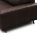 Sofá 3 Lugares Para Sala Living Industrial 236cm Cádis L06 Couro Marrom Escuro - Lyam Decor