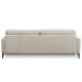 Sofá 3 Lugares Para Sala Living Industrial 240cm Amélie L06 Couro Off White - Lyam Decor