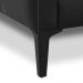 Sofá 3 Lugares Para Sala Living Industrial 240cm Evo L06 Couro Preto - Lyam Decor