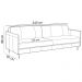 Sofá 3 Lugares Para Sala Living Industrial 240cm Romero L06 Couro Verde Musgo - Lyam Decor