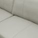 Sofá 3 Lugares Para Sala de Estar Living 205cm Aurora L06 Couro Cinza Claro - Lyam Decor