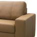 Sofá 3 Lugares Para Sala de Estar Living 205cm Aurora L06 Couro Marrom Claro - Lyam Decor