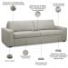Sofá 3 Lugares Para Sala de Estar Living 205cm Aurora L06 Couro Pérola - Lyam Decor
