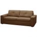 Sofá 3 Lugares Para Sala de Estar Living 205cm Vienne L06 Couro Marrom Claro - Lyam Decor
