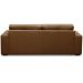 Sofá 3 Lugares Para Sala de Estar Living 205cm Vienne L06 Couro Marrom Claro - Lyam Decor