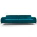 Sofá 3 Lugares Para Sala de Estar Molino 180 cm D02 Veludo Azul Turquesa B-66 - Lyam Decor