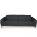 Sofá 3 Lugares Para Sala de Estar Molino 230 cm D02 Linho Chumbo B-163- Lyam Decor
