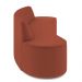 Sofá 3 Lugares Sala de Estar Cancún D02 Veludo Terracota 210 cm C-417 - Lyam Decor