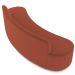 Sofá 3 Lugares Sala de Estar Cancún D02 Veludo Terracota 210 cm C-417 - Lyam Decor