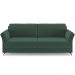 Sofá 3 Lugares Sala de Estar Living 223cm Álamo M03 Veludo Verde Musgo - Lyam Decor