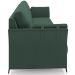 Sofá 3 Lugares Sala de Estar Living 223cm Álamo M03 Veludo Verde Musgo - Lyam Decor