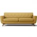 Sofá 3 Lugares Sala de Estar Miami 230 cm D02 Veludo Mostarda B-279 - Lyam Decor