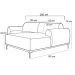 Sofá 3 Lugares com Chaise Direito Para Sala Molino 245 cm D02 Veludo Marsala B-278 -Lyam Decor