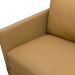 Sofá 3 Lugares com Chaise Direito Sala Living 230cm Amábile L06 Couro Marrom Claro - Lyam Decor