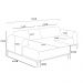 Sofá 3 Lugares com Chaise Esquerdo Para Sala de Estar Molino 245cm D02 Linho Bege C-107 - Lyam Decor