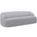 Sofá 4 Lugares Curvo Orgânico Para Sala Living 280cm Barolo L06 Boculê Cinza Escuro - Lyam Decor