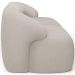 Sofá 4 Lugares Curvo Orgânico Para Sala Living 280cm Barolo L06 Bouclê Bege - Lyam Decor