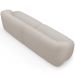 Sofá 4 Lugares Curvo Orgânico Para Sala Living 280cm Barolo L06 Bouclê Bege - Lyam Decor
