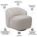 Sofá 4 Lugares Curvo Orgânico com 02 Poltronas Para Sala Living 280cm Barolo L06 Bouclê Cinza - Lyam Decor
