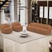 Sofá 4 Lugares Curvo Orgânico com 02 Poltronas Para Sala Living 280cm Barolo L06 Bouclê Terracota - Lyam Decor