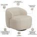Sofá 4 Lugares Curvo Orgânico com 02 Poltronas Para Sala Living 280cm Barolo L06 Linho Bege Escuro - Lyam Decor