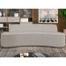 Sofá 4 Lugares Curvo Sala de Estar Living Cancún D02 Bouclê Bege 260 cm B-62 - Lyam Decor