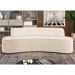 Sofá 4 Lugares Curvo Sala de Estar Living Cancún D02 Linho Cru 230 cm D-461 - Lyam Decor