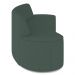 Sofá 4 Lugares Curvo Sala de Estar Living Cancún D02 Linho Verde Musgo 260 cm C-117 - Lyam Decor