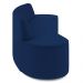 Sofá 4 Lugares Curvo Sala de Estar Living Cancún D02 Veludo Azul Marinho 230 cm C-304 - Lyam Decor