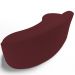 Sofá 4 Lugares Curvo Sala de Estar Living Firenze Direito D02 Veludo Marsala 260 cm C-278 - Lyam