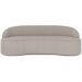 Sofá 4 Lugares Curvo Sala de Estar Living Lótus D02 Bouclê Bege 230 cm B-62 - Lyam Decor