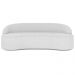 Sofá 4 Lugares Curvo Sala de Estar Living Lótus D02 Bouclê Branco 280 cm B-53 - Lyam