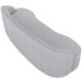 Sofá 4 Lugares Curvo Sala de Estar Living Lótus D02 Bouclê Cinza 260 cm B-56 - Lyam Decor