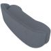 Sofá 4 Lugares Curvo Sala de Estar Living Lótus D02 Bouclê Cinza Escuro 260 cm B-64 - Lyam Decor