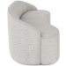 Sofá 4 Lugares Curvo Sala de Estar Living Lótus D02 Bouclê Creme 280 cm B-54 - Lyam