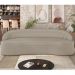 Sofá 4 Lugares Curvo Sala de Estar Living Lótus D02 Corino Bege 230 cm C-26 - Lyam