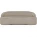 Sofá 4 Lugares Curvo Sala de Estar Living Lótus D02 Corino Bege 280 cm C-26 - Lyam