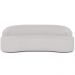 Sofá 4 Lugares Curvo Sala de Estar Living Lótus D02 Corino Branco 280 cm C-12 - Lyam