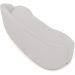 Sofá 4 Lugares Curvo Sala de Estar Living Lótus D02 Corino Branco 280 cm C-12 - Lyam