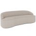 Sofá 4 Lugares Curvo Sala de Estar Living Lótus D02 Linho Bege 280 cm D-463 - Lyam