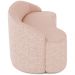 Sofá 4 Lugares Curvo Sala de Estar Living Lótus D02 Linho Rosê 260 cm C-105 - Lyam Decor