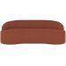 Sofá 4 Lugares Curvo Sala de Estar Living Lótus D02 Linho Terracota 260 cm B-355 - Lyam Decor
