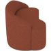 Sofá 4 Lugares Curvo Sala de Estar Living Lótus D02 Linho Terracota 260 cm B-355 - Lyam Decor